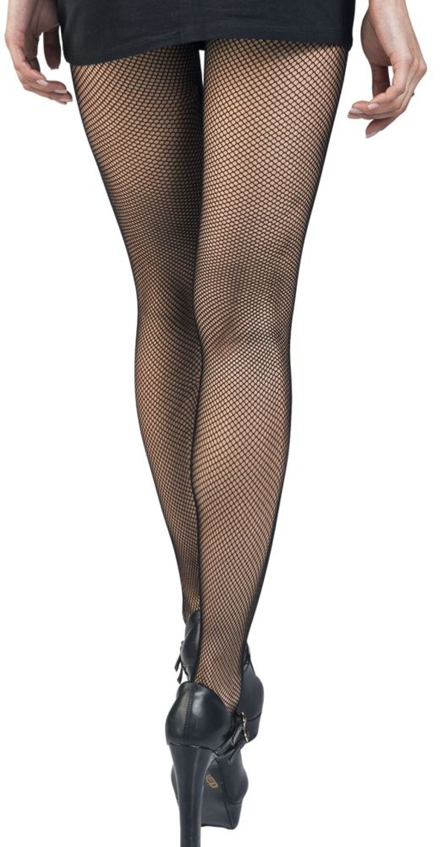 Pamela Mann Strumpor & Sockor | Fishnet Crotchless Tights Black