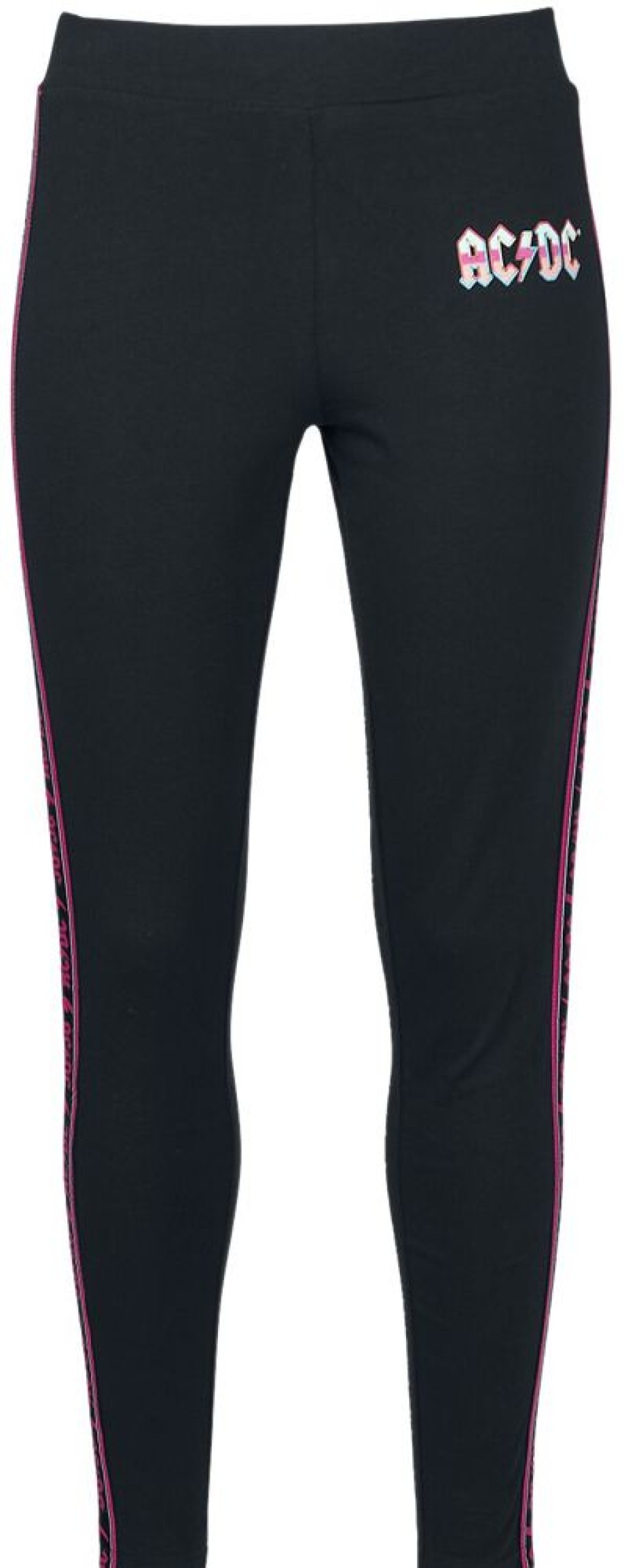 AC/DC Byxor | Amplified Collection - Ladies Cotton Taped Yoga Leggings