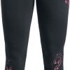 Black Premium by EMP Byxor | Leggings Med Blomsterdekorationer