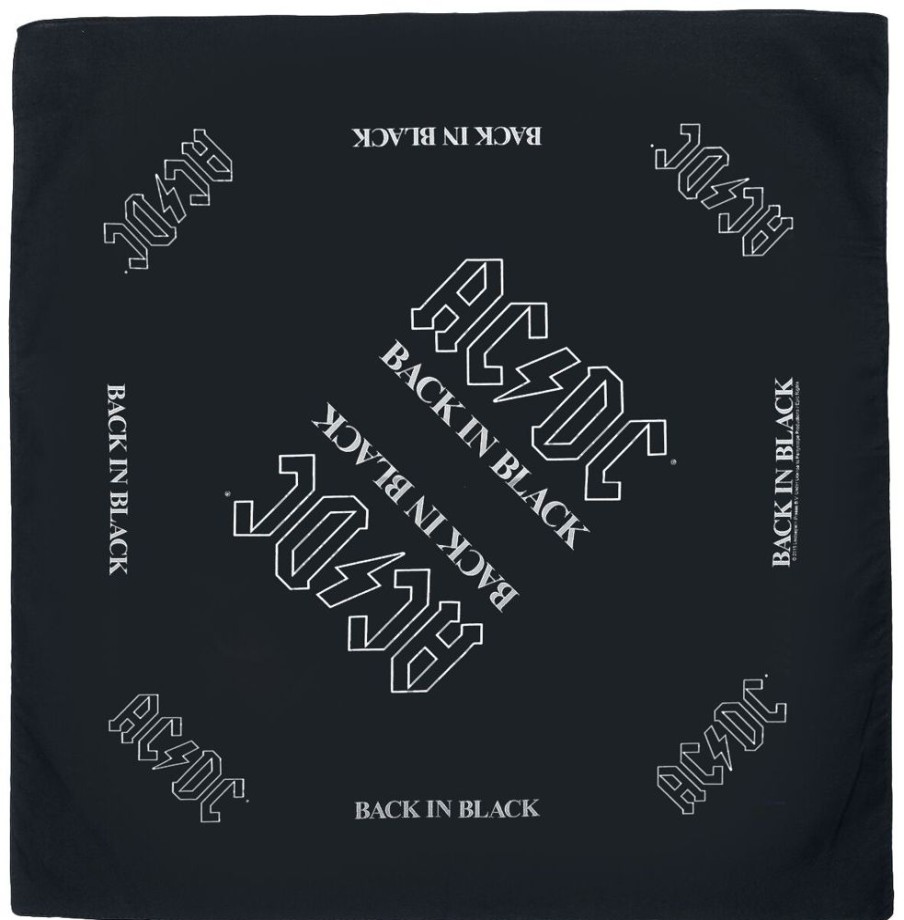 AC/DC Sjalar & Bandanas | Back In Black - Bandana