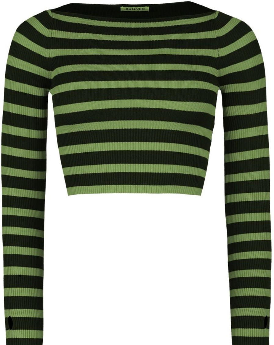 Banned Trojor & Cardigans | Frances Striped Jumper