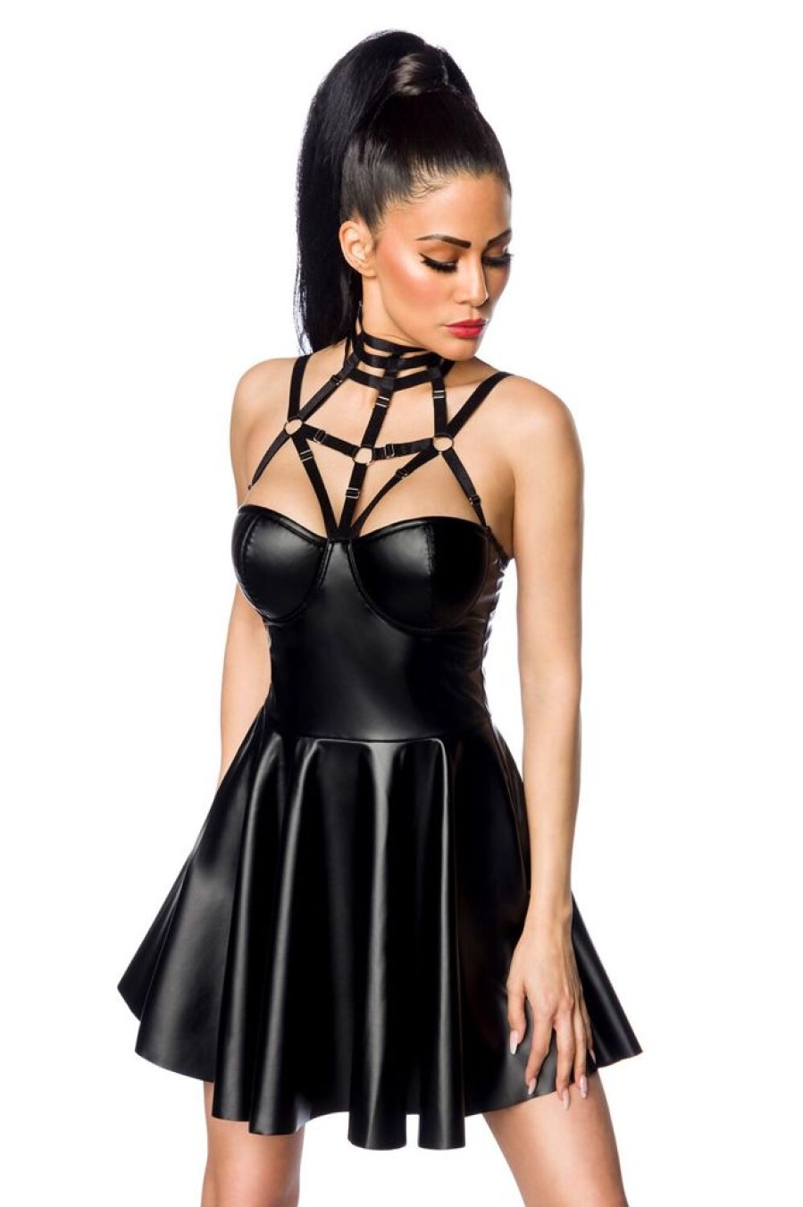 Saresia Underklader | Powerlastic Harness Wetlook Dress