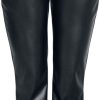 Noisy May Byxor | Andy Moni Pu High-Waisted Ankle Trousers