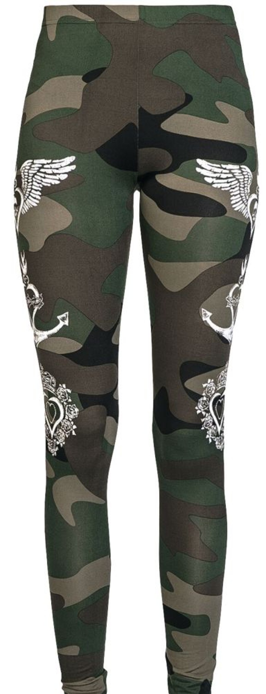 Rock Rebel by EMP Byxor | Leggings Med Heltackande Camouflage Och Tryck