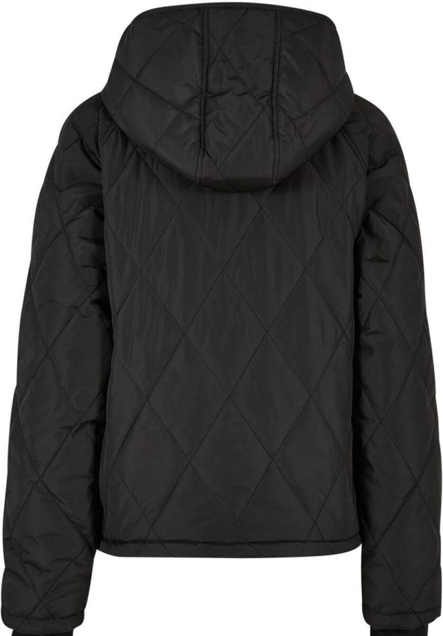 Urban Classics Jackor | Ladies' Oversized Diamond Quilted Hooded Jacket