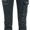 Black Premium by EMP Byxor | Skarlett - Svarta Jeans Med Flexibla Benslut