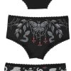 Gothicana by EMP Underklader | 3-Pack Trosor Med Haxmotiv