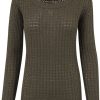 Urban Classics Trojor & Cardigans | Ladies Long Wideneck Sweater