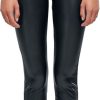 Urban Classics Byxor | Ladies' Mid-Waist Faux-Leather Trousers