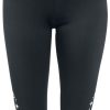 EMP Special Collection Byxor | Sport Och Yoga - Svarta 3/4-Leggings Med Sidotryck