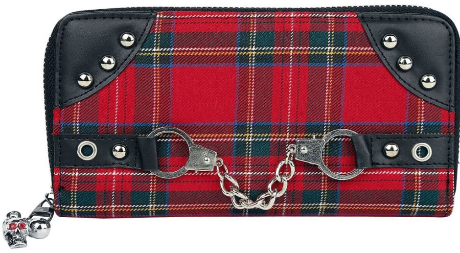 Banned Planbocker & Korthallare | Red Tartan Wallet