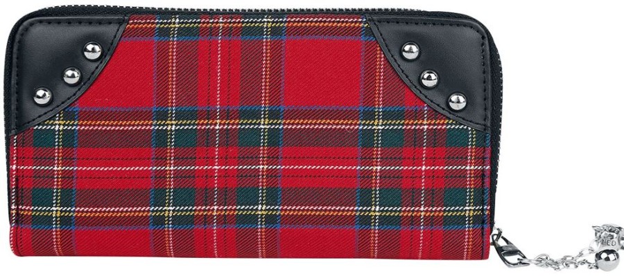 Banned Planbocker & Korthallare | Red Tartan Wallet