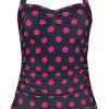 Pussy Deluxe Badklader | Classic Pink Dotties Swimsuit