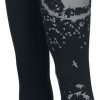 EMP Stage Collection Byxor | Svarta Leggings Med Rockhandtryck