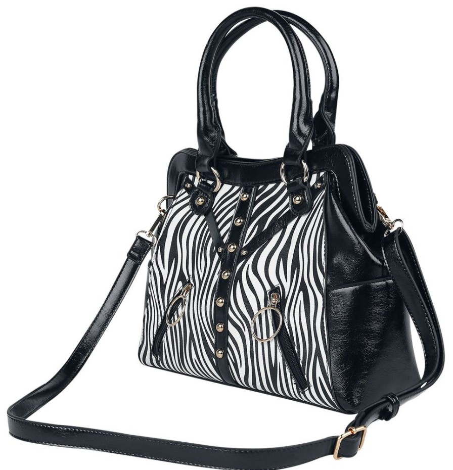 Jawbreaker Vaskor | Zebra Studded Shoulder Bag