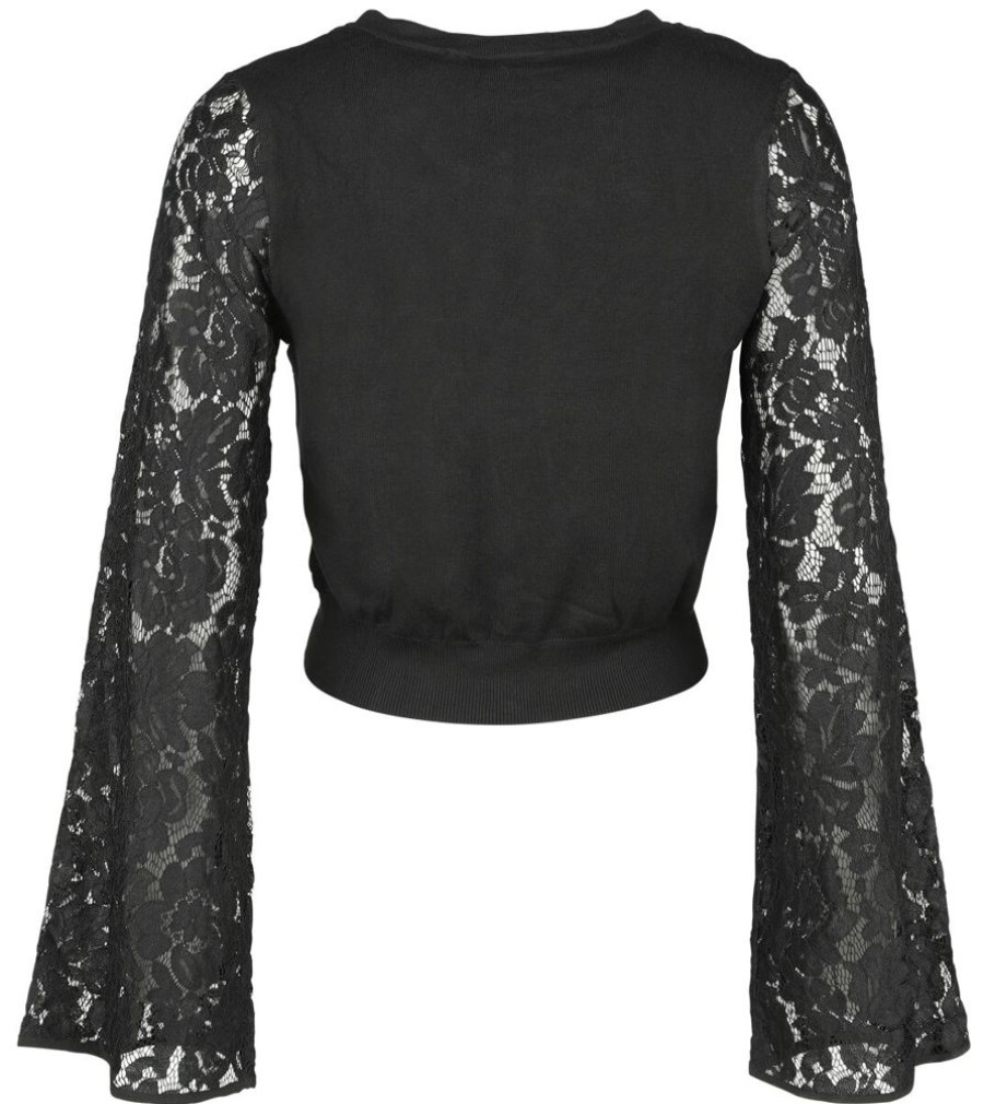 Jawbreaker Trojor & Cardigans | Cardigan With Lace Front And Sleeve