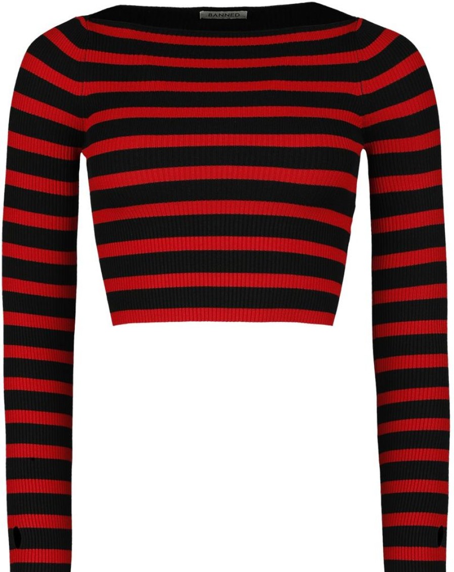 Banned Trojor & Cardigans | Frances Striped Jumper