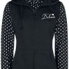 Pussy Deluxe Trojor & Cardigans | Stay Safe Dotties Mask Hooded Zip-Jacket