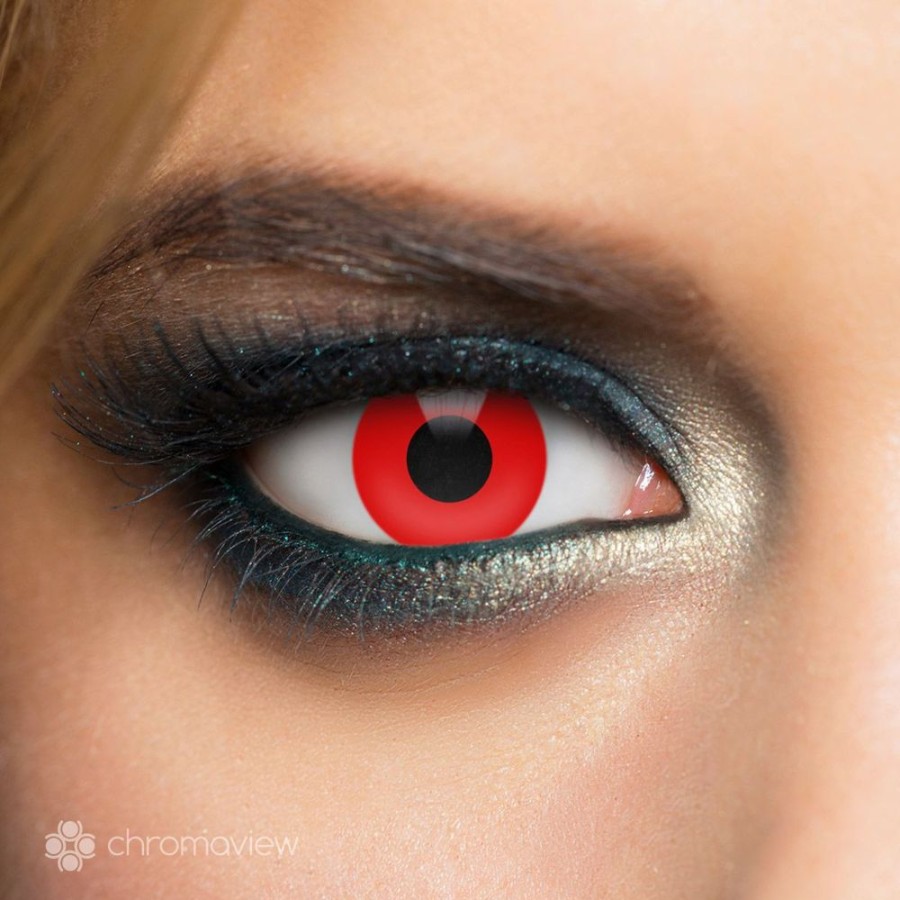 Chromaview Fargade Kontaktlinser | Chromaview Red Vampire